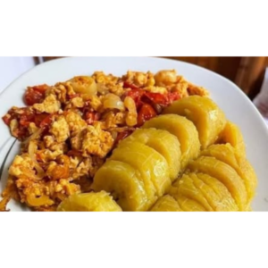 Boiled Plantain & Eggs